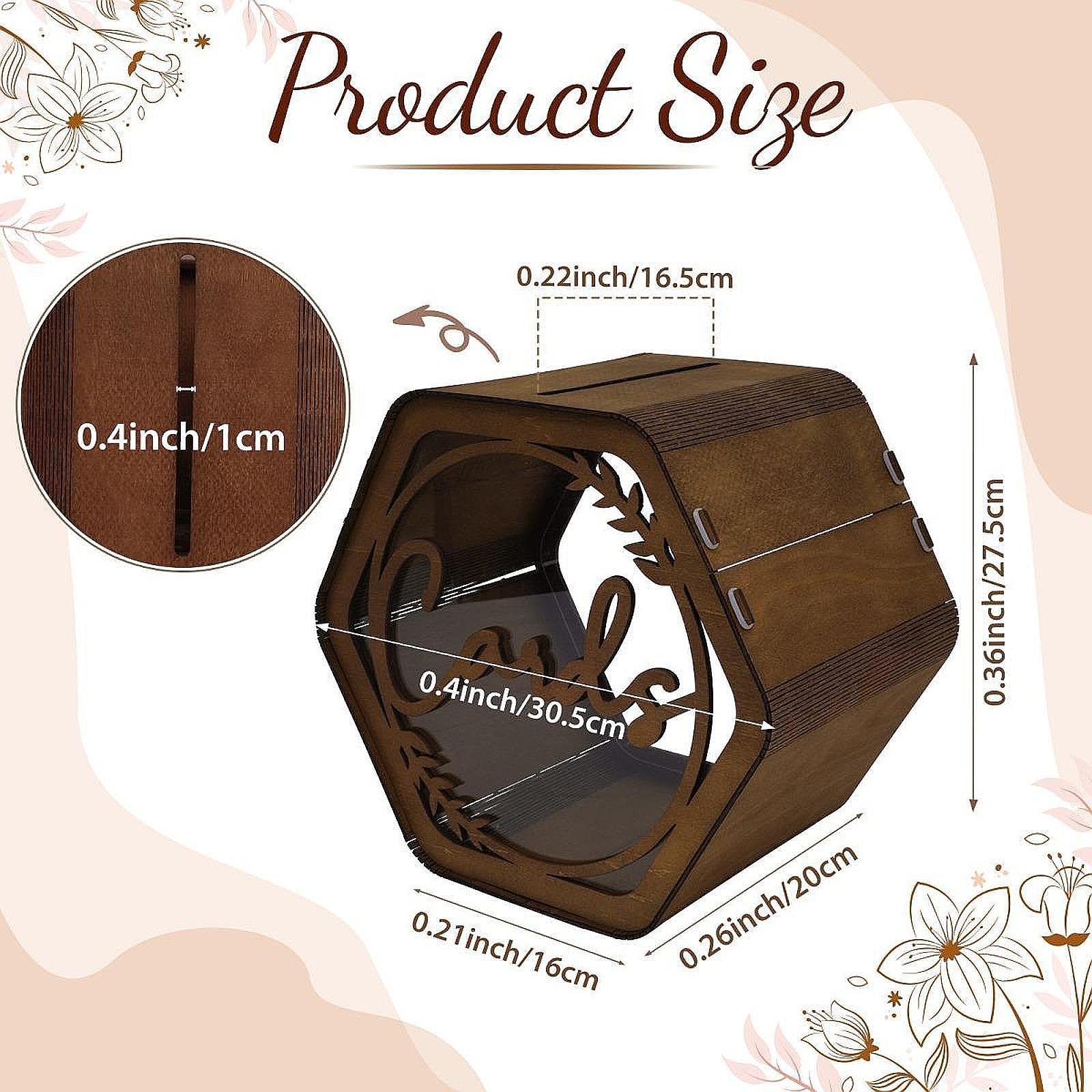 Wedding Card Box - Düğün Kartı Kutusu, Yuvalı Dekoratif Tebrik