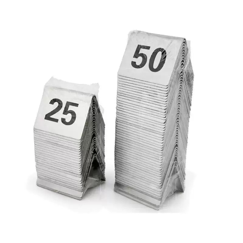 Table Number Gold - Çift Taraflı Paslanmaz Çelik Masa Numaraları