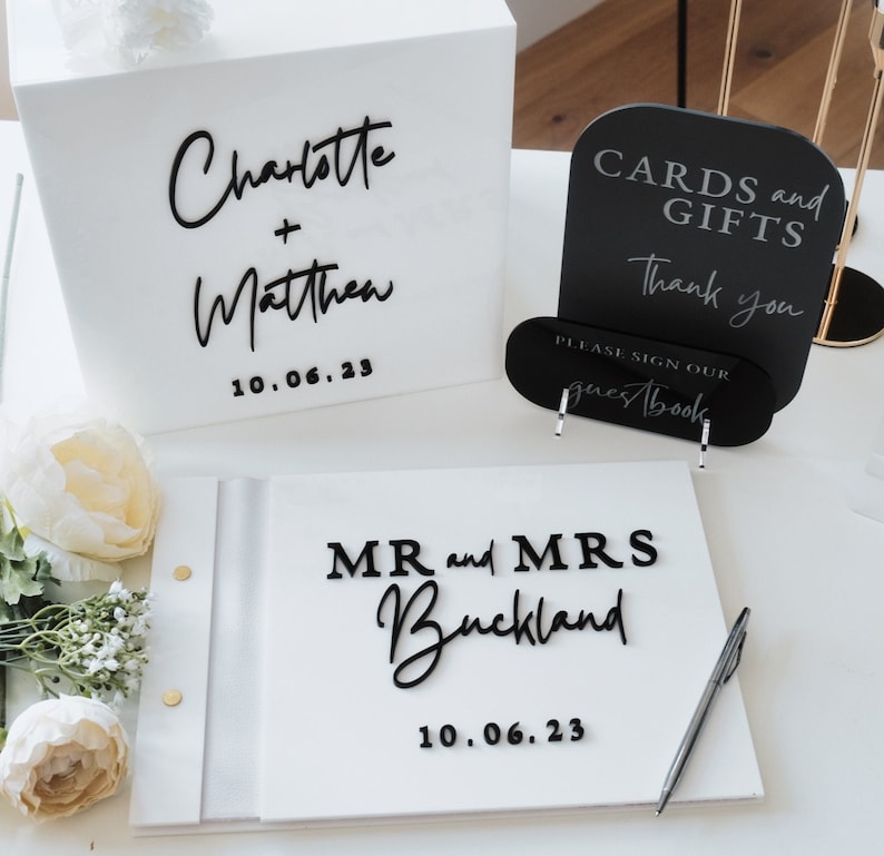 Wedding Card Box - Düğün için Beyaz Kart Kutusu 3D