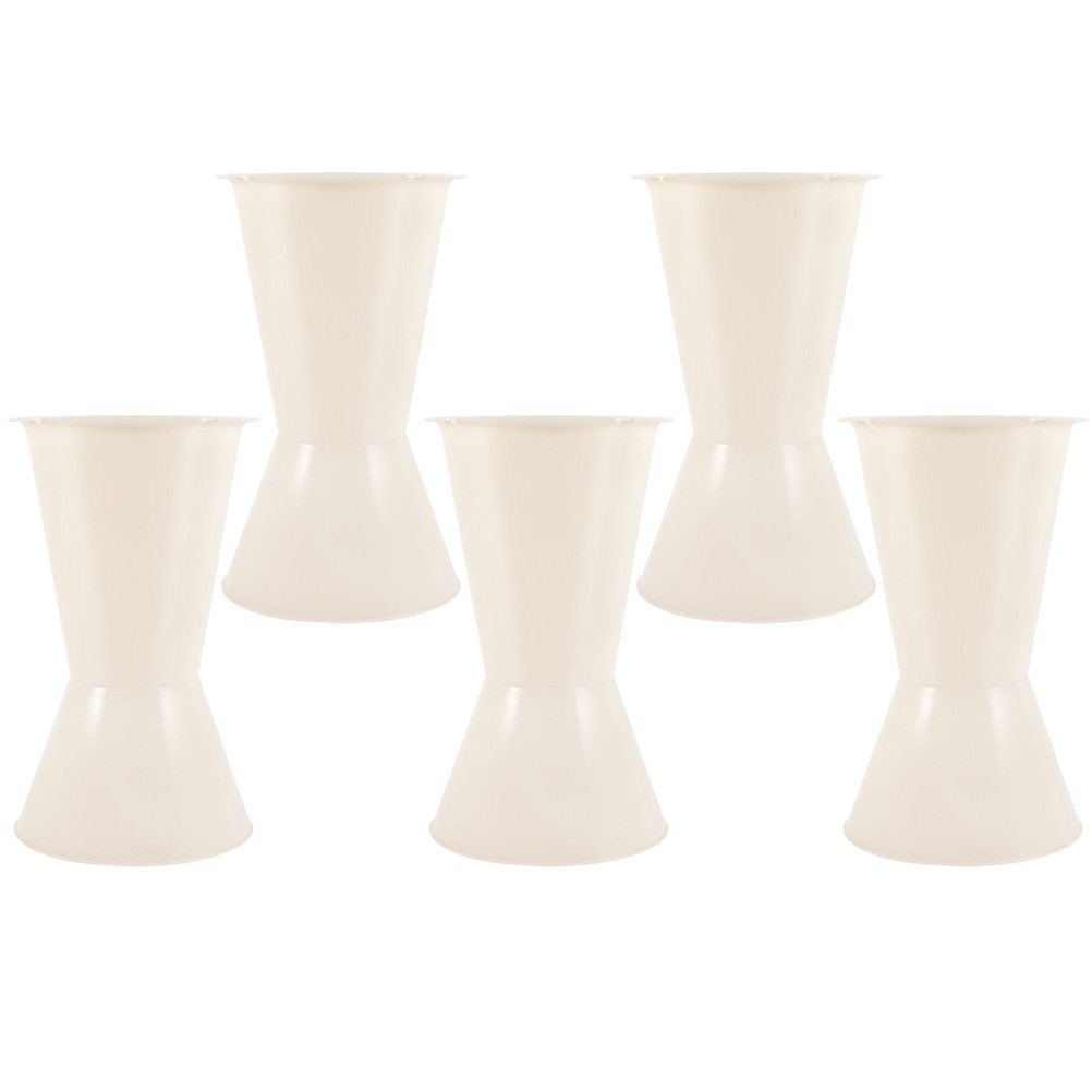 Wedding Floral Supply - 5 Adet Buket Tutucu Plastik Düğün