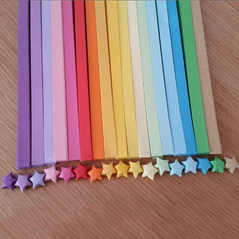 Papercraft Supply Ribbon - 27 Renk Çift Taraflı Origami Şanslı
