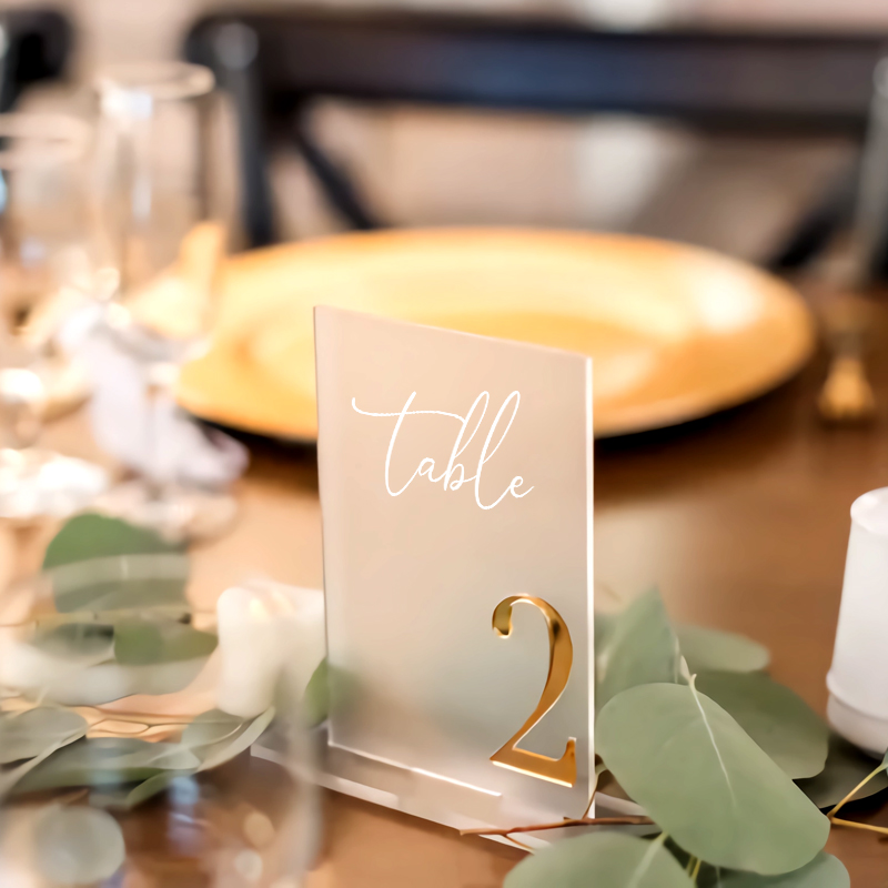 Akrilik Masa Numarası Düğün Ma - Table Number Gold incelemesi ve fiyatı