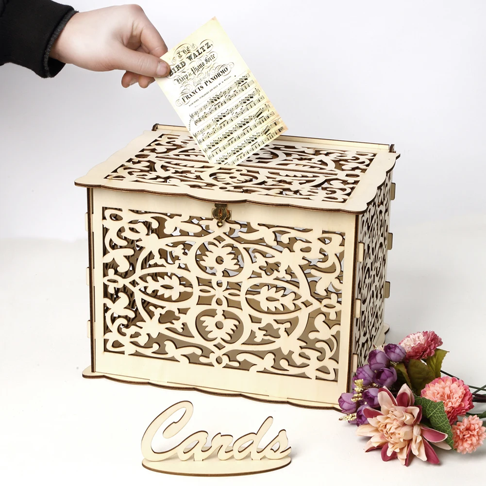 Ahşap evlilik davetiyesi kutu  - Wedding Card Box incelemesi ve fiyatı