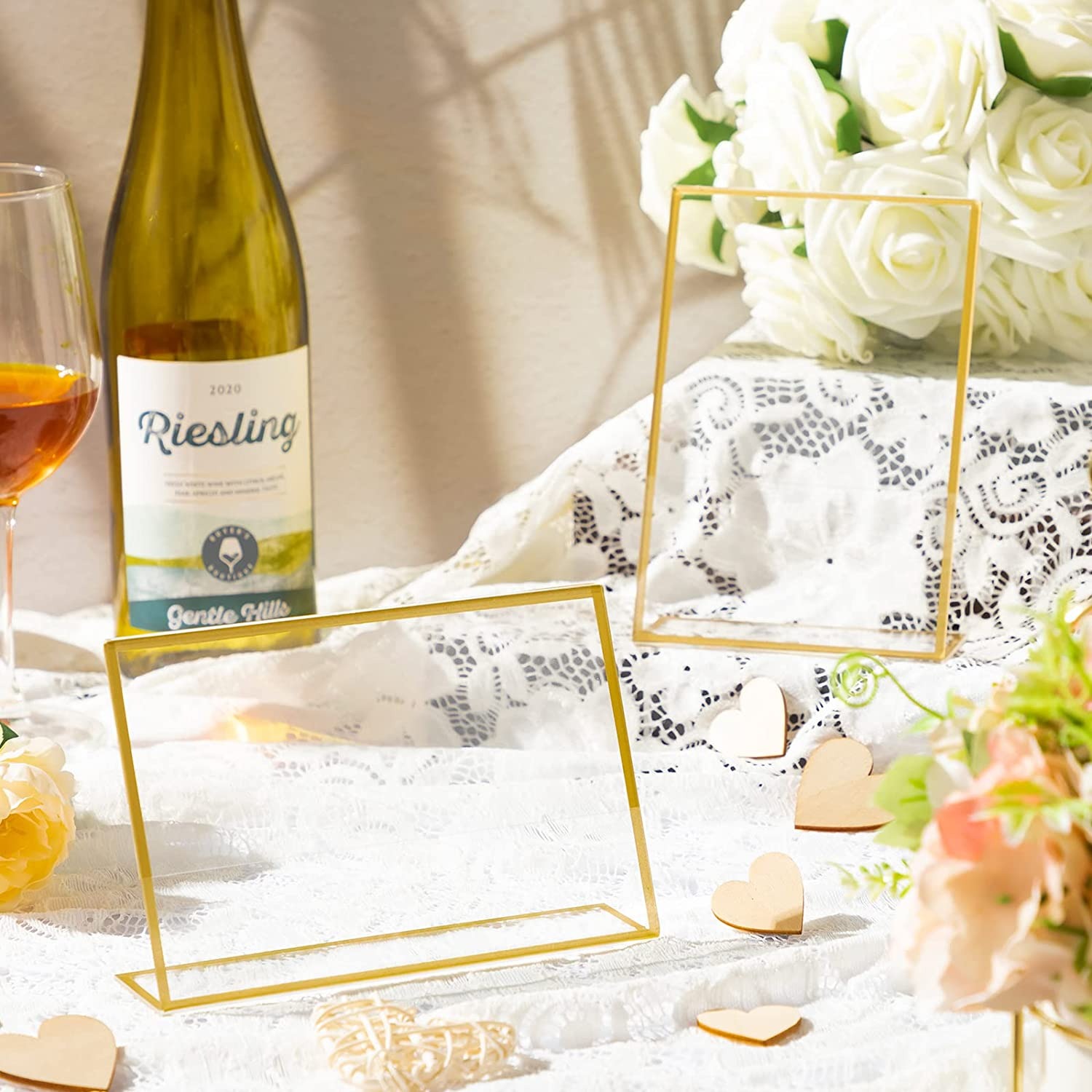 Altın çerçeve akrilik işaret t - Table Number Gold incelemesi ve fiyatı