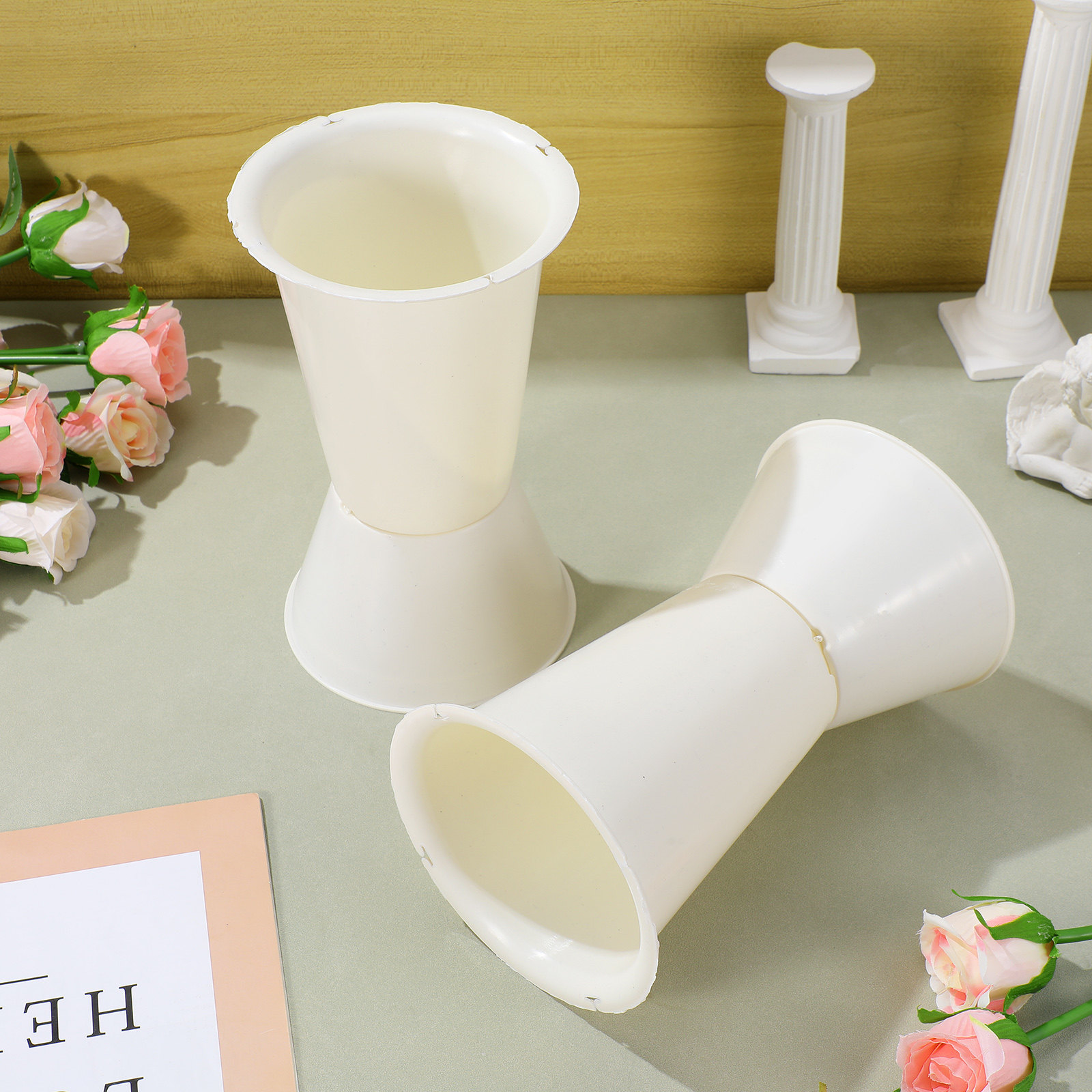 5 Adet Buket Tutucu Plastik Dü - Wedding Floral Supply incelemesi ve fiyatı