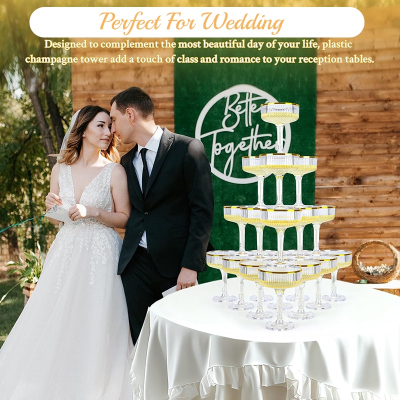 4-6 Katlı Akrilik Şampanya Kul - Champagne Tower Set incelemesi ve fiyatı