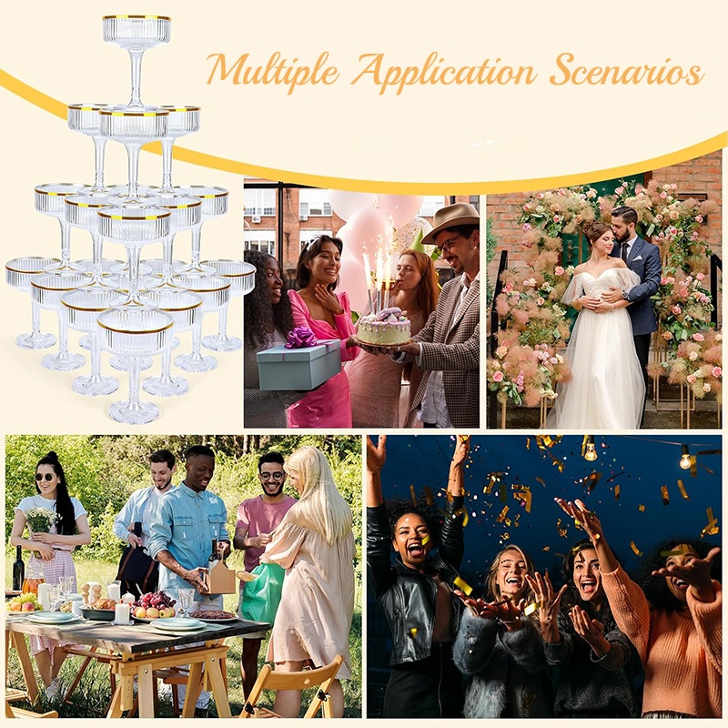 4-6 Katlı Akrilik Şampanya Kul - Champagne Tower Set incelemesi ve fiyatı