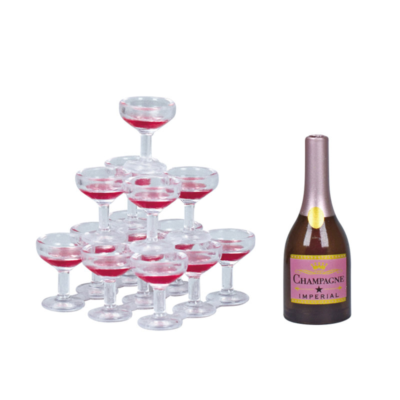 Gashapon Mini Şarap Kadehi Şam - Champagne Tower Set incelemesi ve fiyatı