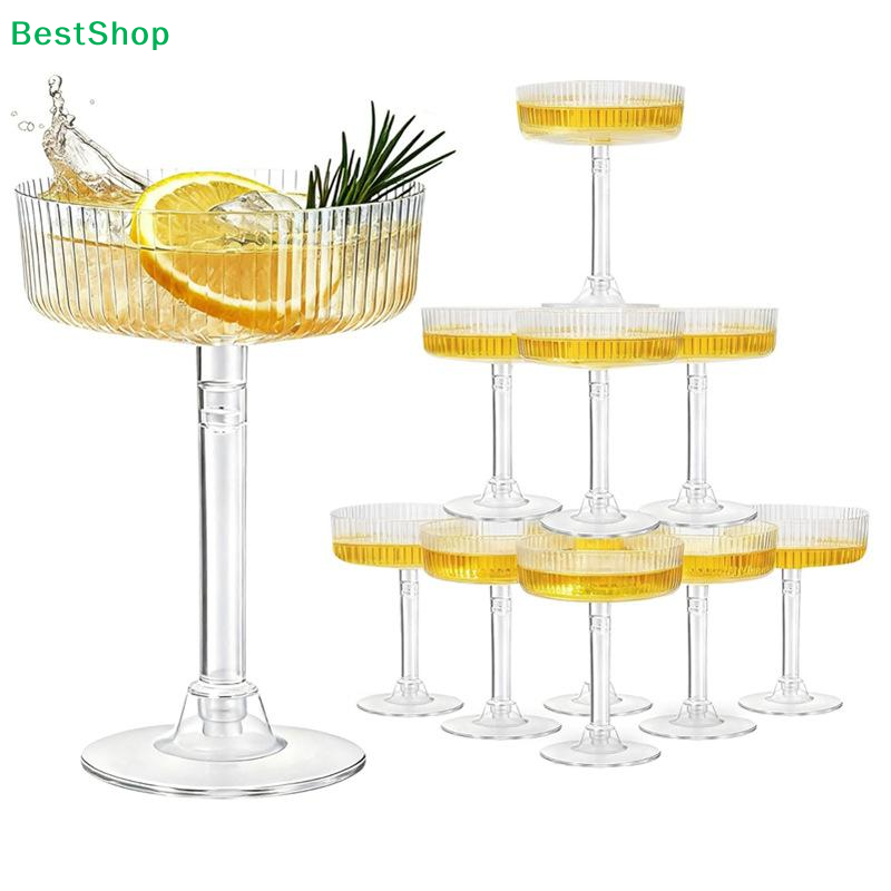 ☽ 10 adet plastik martini bard - Champagne Tower Set incelemesi ve fiyatı