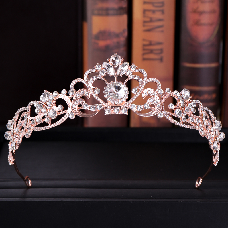 Trendy kristal taç gül altın g - Wedding Supply Store incelemesi ve fiyatı