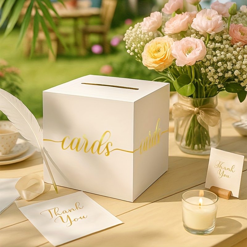 4 adet Beyaz Düğün Kartı, Altı - Wedding Card Box incelemesi ve fiyatı
