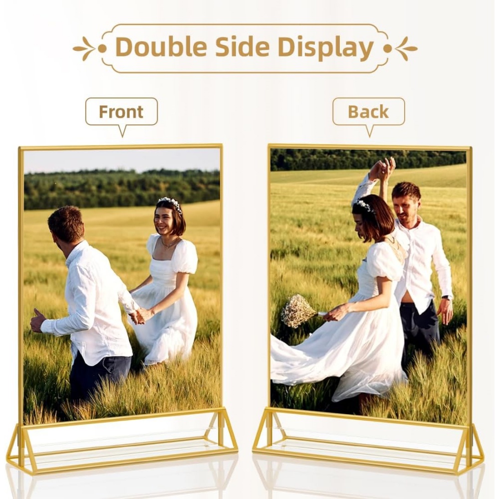 6'lı Paket Altın 4x6 Akrilik R - Table Number Gold incelemesi ve fiyatı