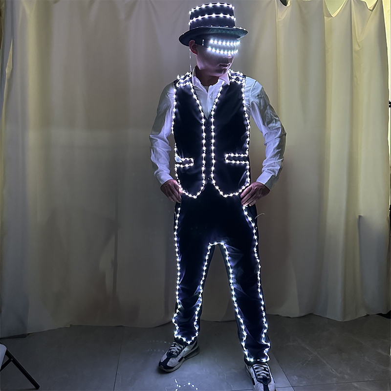 Tam Renkli LED Kostüm Işıklı D - Suit Supply Wedding Party incelemesi ve fiyatı