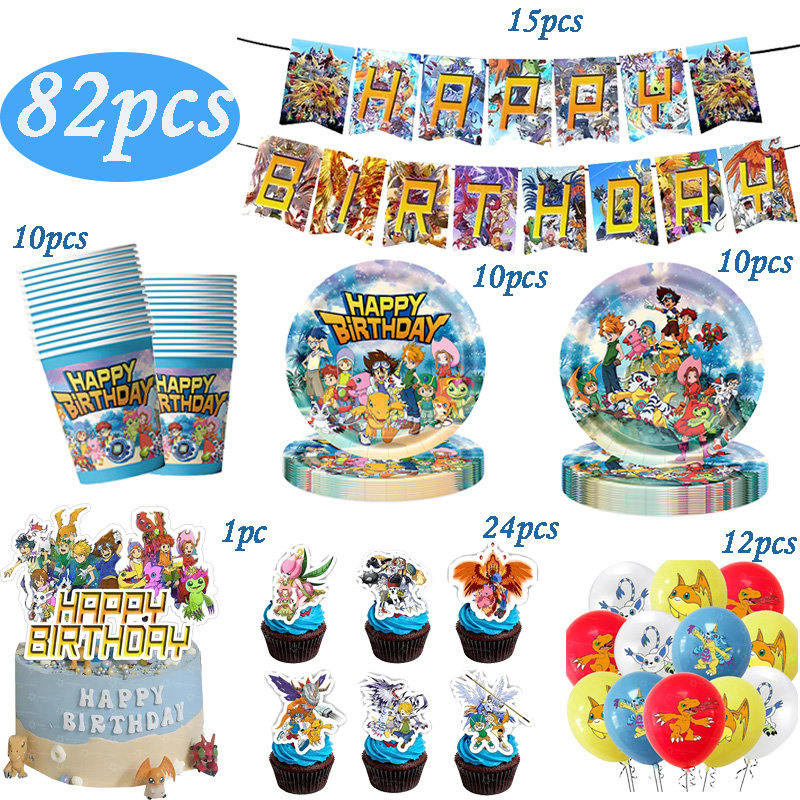 Digimon Temalı Doğum Günü Part - Wedding Supply Kit incelemesi ve fiyatı