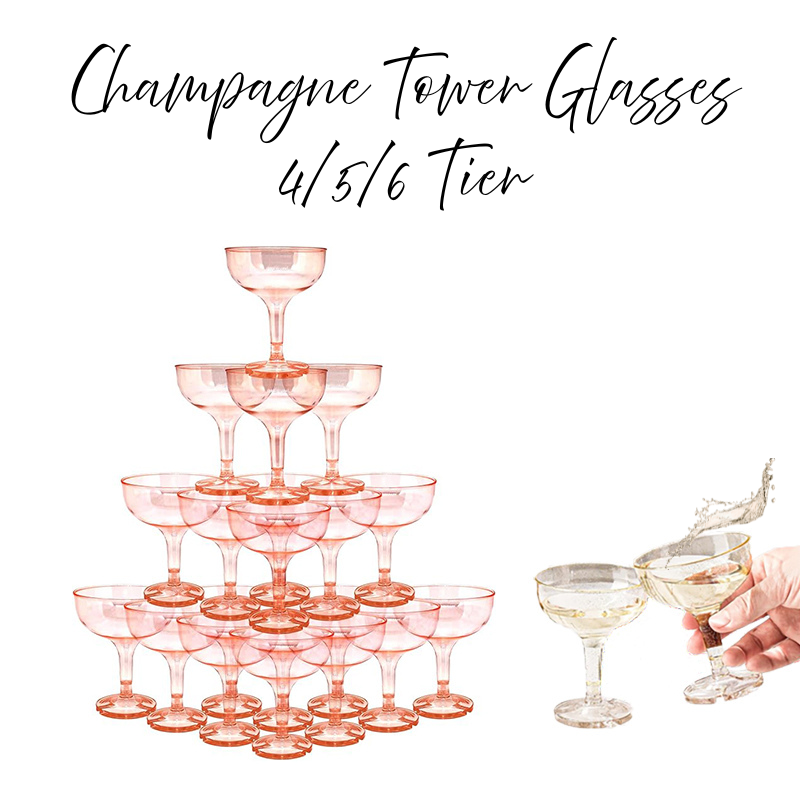 4-6 Katmanlı Akrilik Şampanya  - Champagne Tower Set incelemesi ve fiyatı